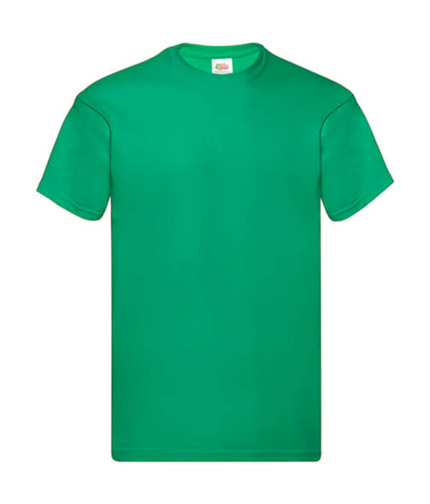 Férfi póló Rövid ujjú Fruit of the Loom Original Full Cut T-Shirt - 2XL, Kelly zöld