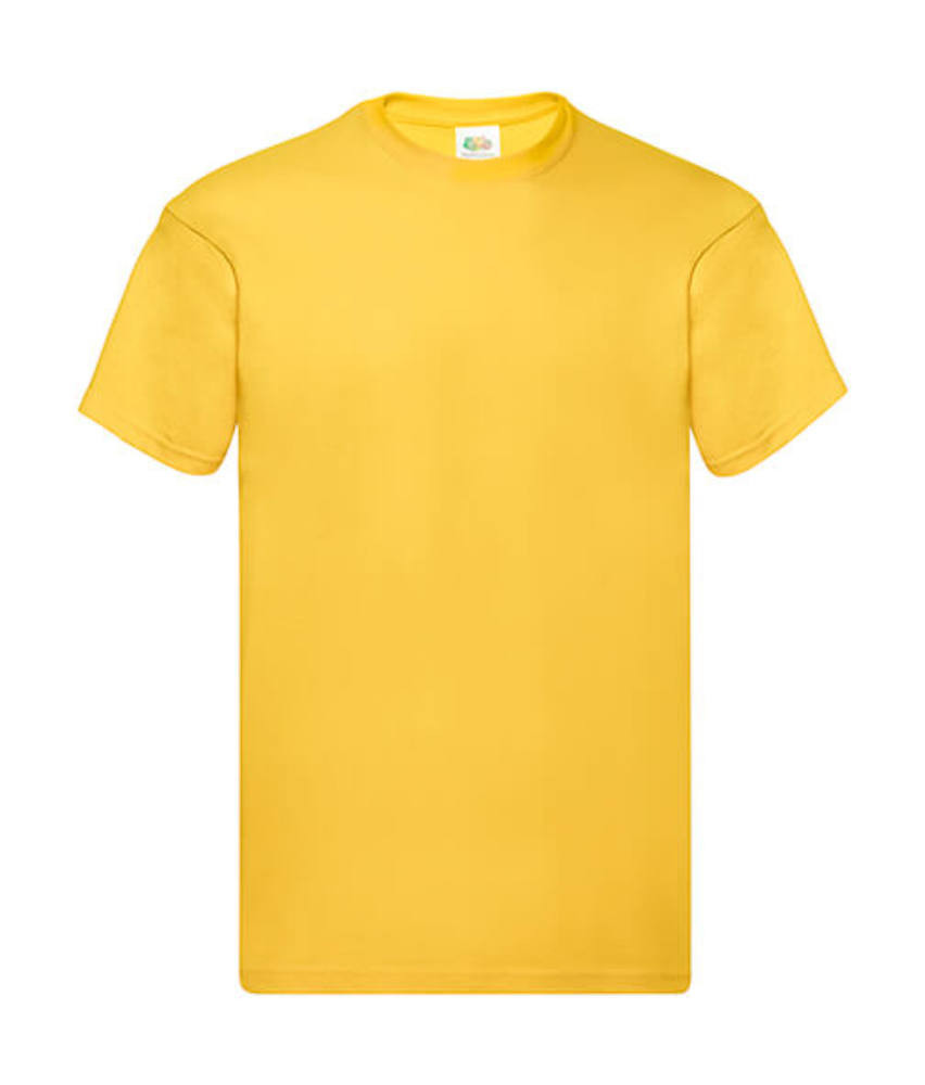 Férfi póló Rövid ujjú Fruit of the Loom Original Full Cut T-Shirt - L, Napraforgó sárga
