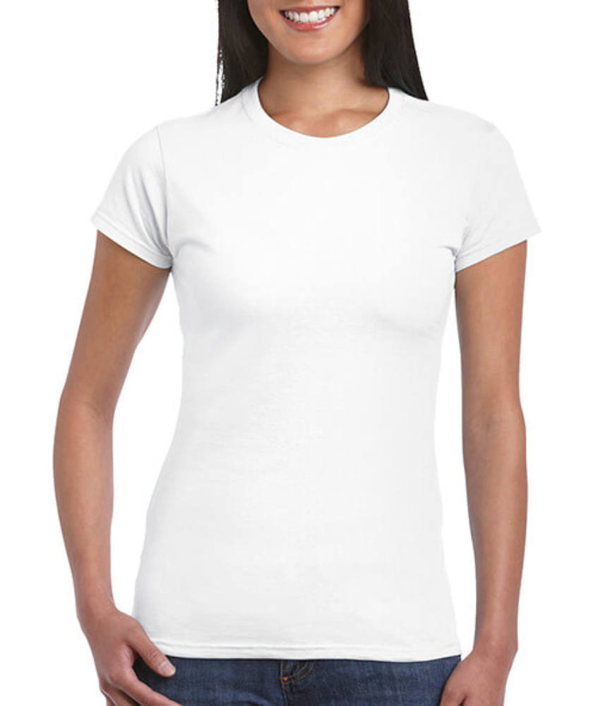 Női póló Csapott ujjú Gildan Softstyle Ladies' T-Shirt - M, Fehér