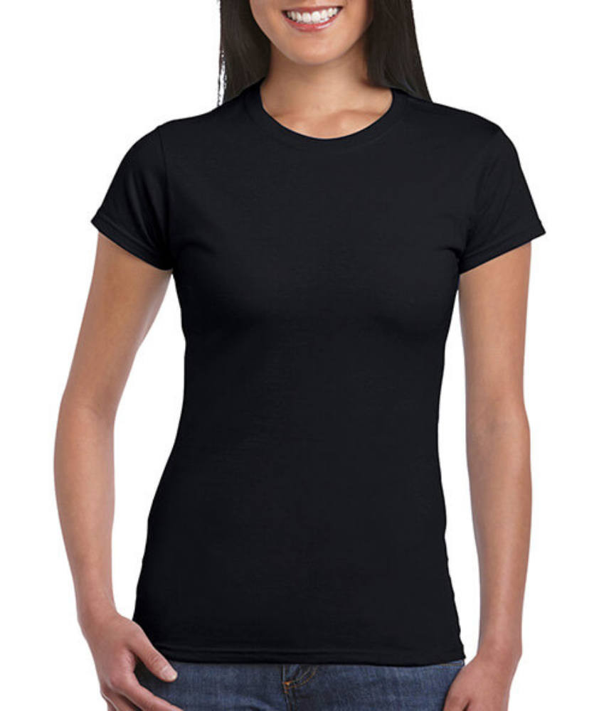 Női póló Csapott ujjú Gildan Softstyle Ladies' T-Shirt - L, Fekete