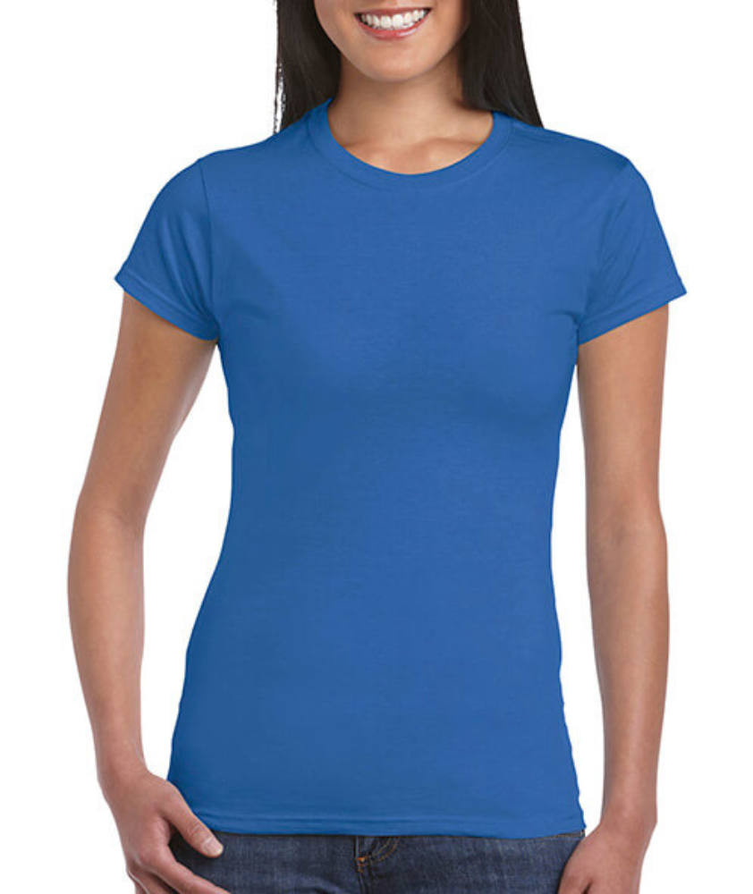 Női póló Csapott ujjú Gildan Softstyle Ladies' T-Shirt - M, Királykék