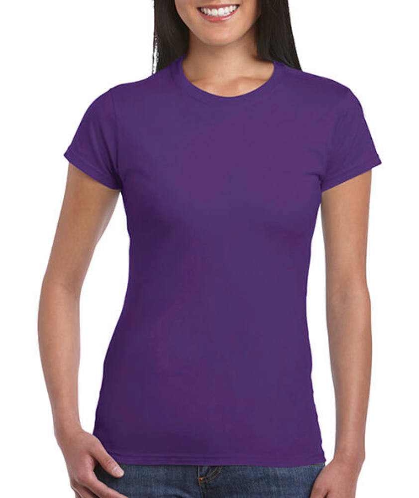 Női póló Csapott ujjú Gildan Softstyle Ladies' T-Shirt - M, Lila