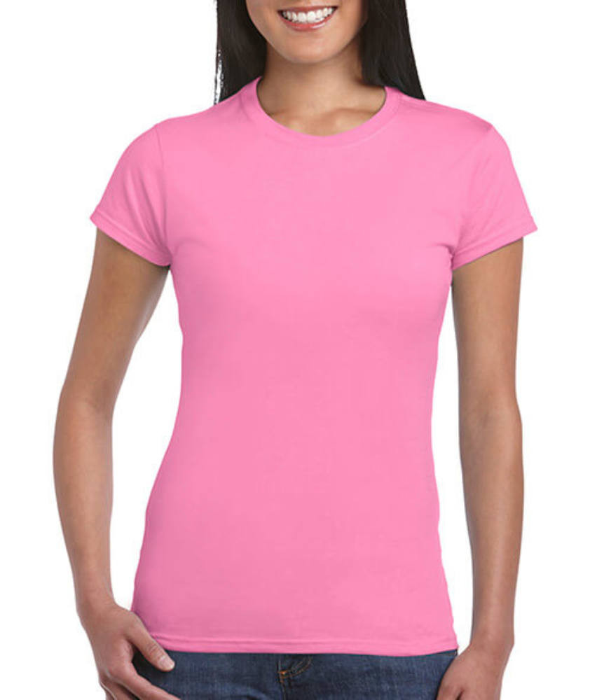 Női póló Csapott ujjú Gildan Softstyle Ladies' T-Shirt - XL, Azálea (világos rózsaszín)