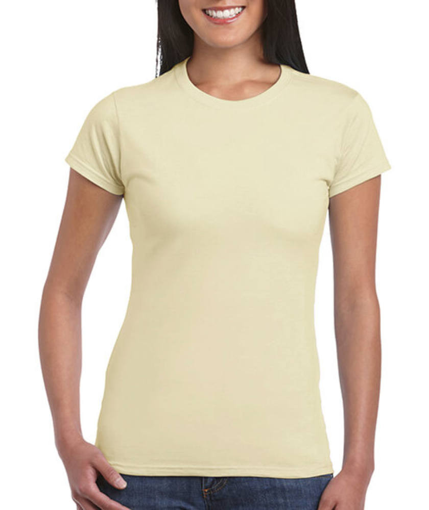 Női póló Csapott ujjú Gildan Softstyle Ladies' T-Shirt - M, Homokbarna