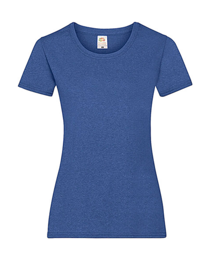 Női póló Csapott ujjú Fruit of the Loom Valueweight T Lady-Fit - XS (8), Retró Heather Királykék Női póló Csapott ujjú Fruit of the Loom Valueweight T Lady-Fit - XS (8), Retró Heather Királykék