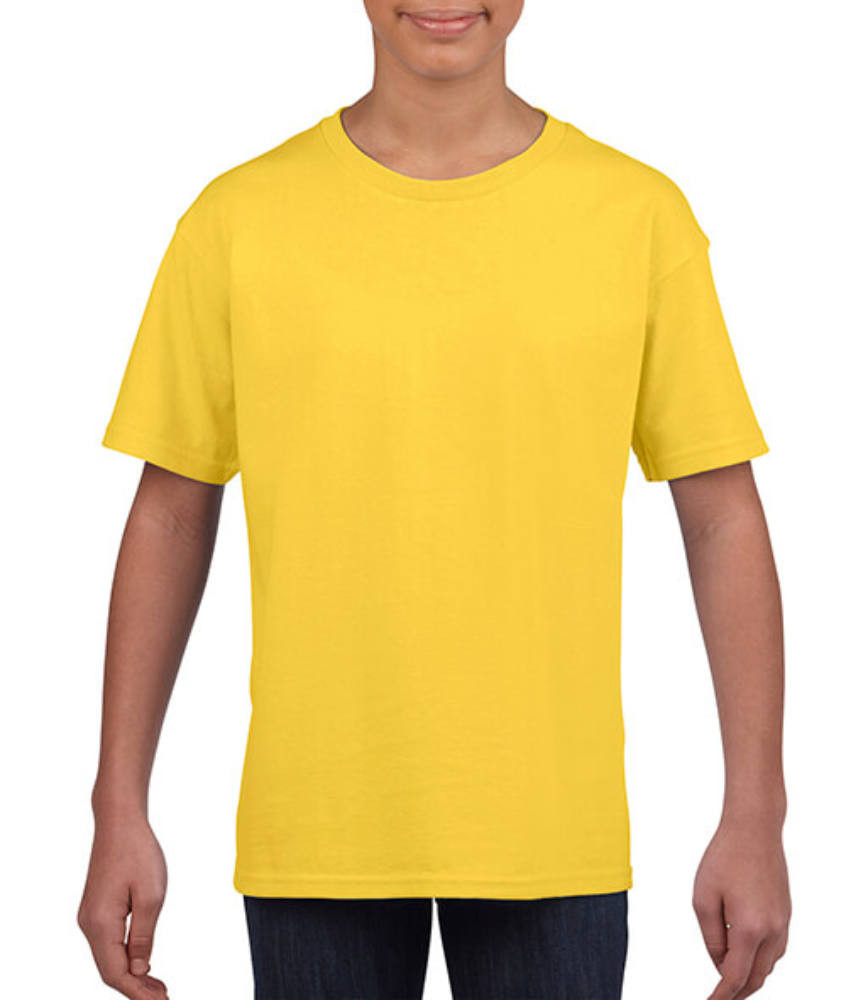 Gyerek póló Rövid ujjú Gildan Softstyle Youth T-Shirt - M (116/134), Daisy (százszorszép sárga)