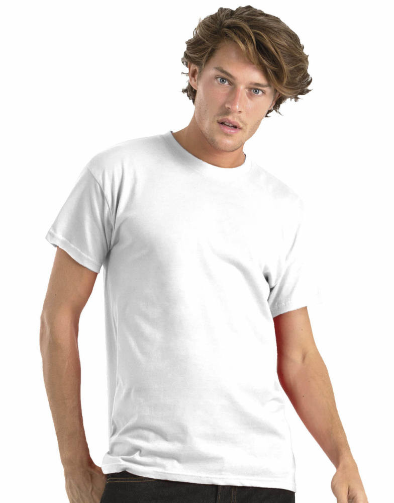 Sima üres férfi póló fehér (5db) - 3XL