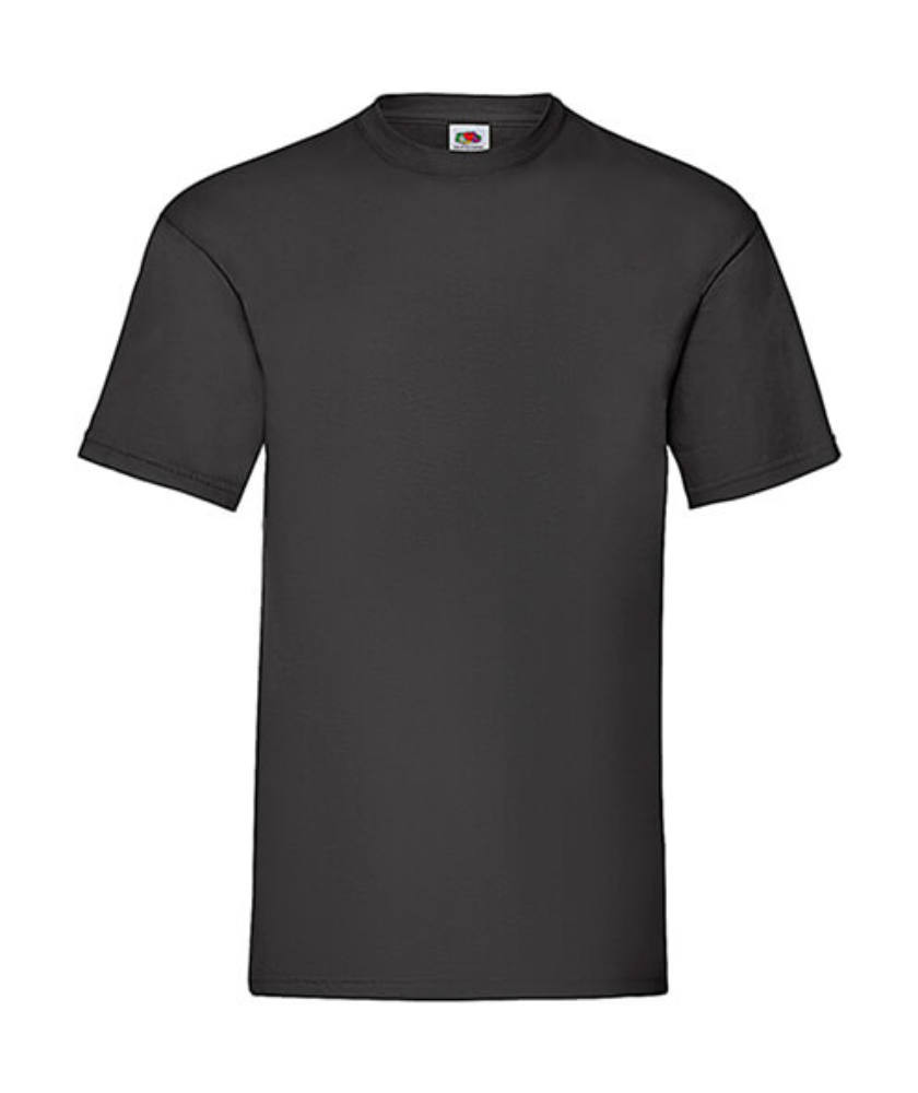 Csomag akciós póló (minimum 5 db) Férfi póló Rövid ujjú Fruit of the Loom Valueweight Tee - 5XL , Fekete