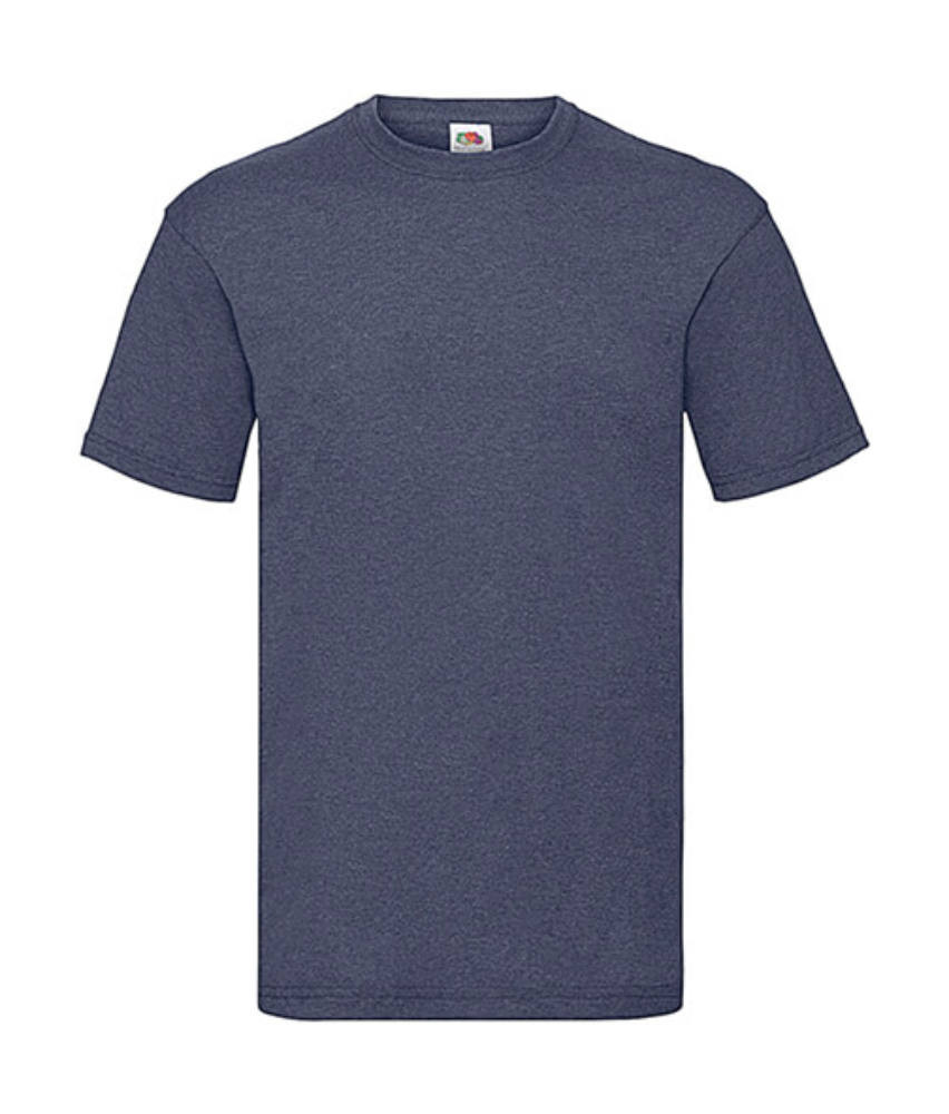 Csomag akciós póló (minimum 5 db) Férfi póló Rövid ujjú Fruit of the Loom Valueweight Tee - 3XL , Vintage Heather Sötétkék