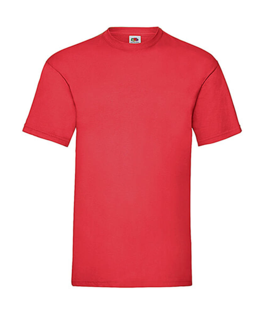Csomag akciós póló (minimum 3 db) Férfi póló Rövid ujjú Fruit of the Loom Valueweight Tee - 3XL , Piros