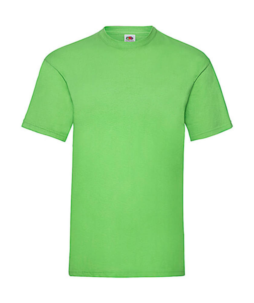 Csomag akciós póló (minimum 5 db) Férfi póló Rövid ujjú Fruit of the Loom Valueweight Tee - 3XL , Lime zöld
