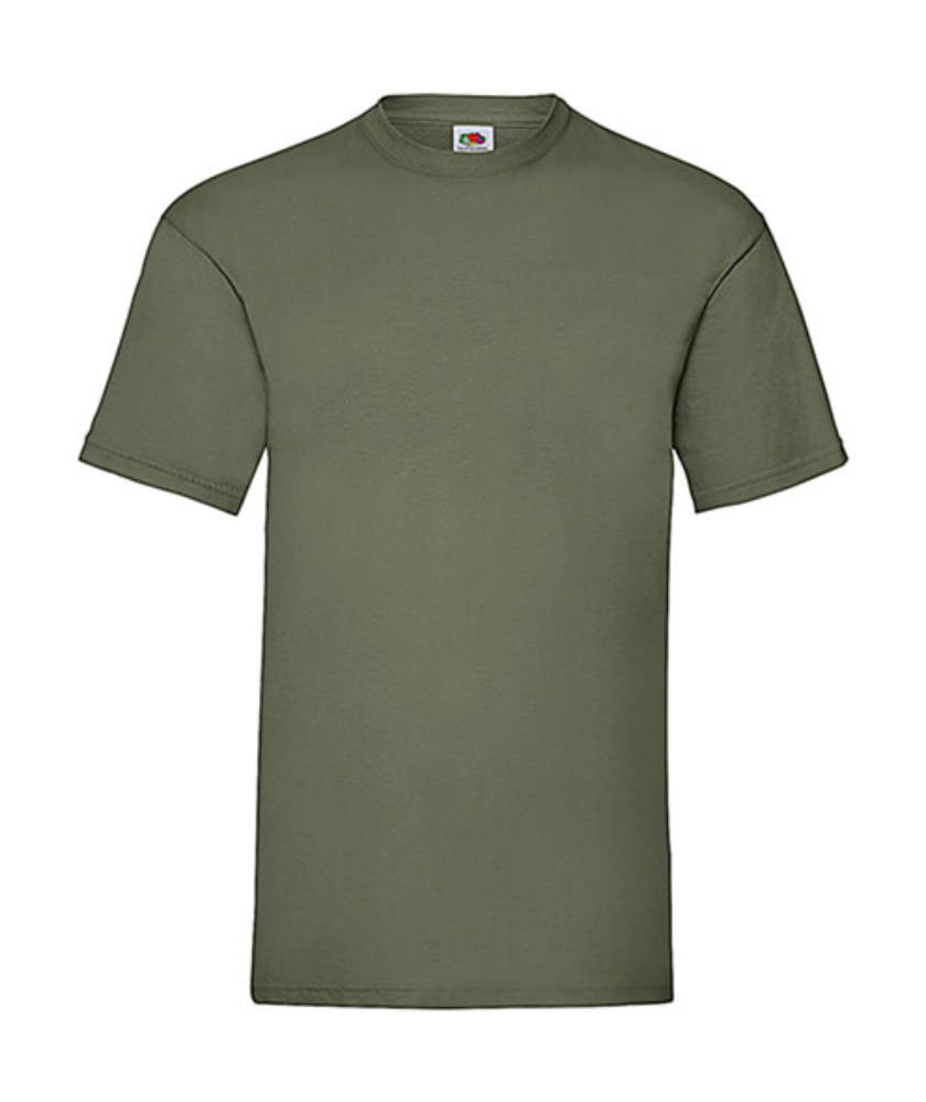 Csomag akciós póló (minimum 5 db) Férfi póló Rövid ujjú Fruit of the Loom Valueweight Tee - 3XL , Oliva zöld