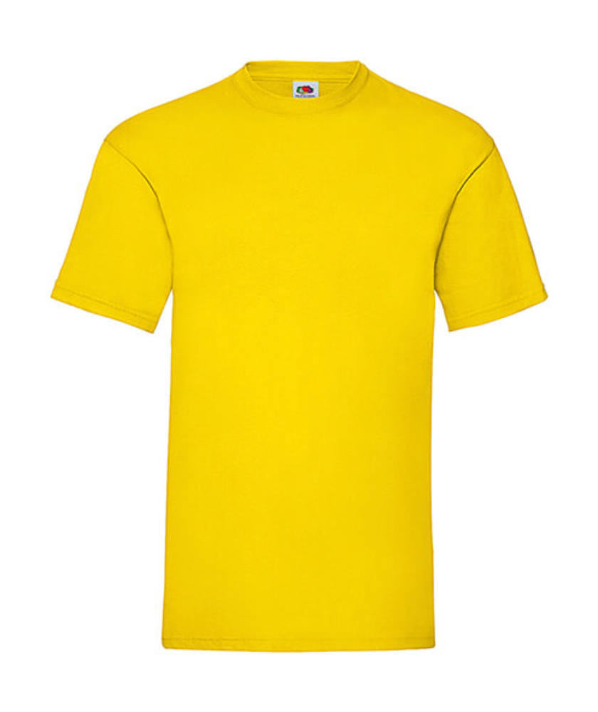 Csomag akciós póló (minimum 5 db) Férfi póló Rövid ujjú Fruit of the Loom Valueweight Tee - 3XL , Sárga