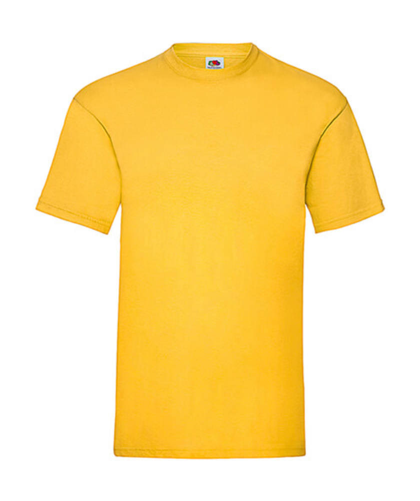 Csomag akciós póló (minimum 5 db) Férfi póló Rövid ujjú Fruit of the Loom Valueweight Tee - 3XL , Napraforgó sárga
