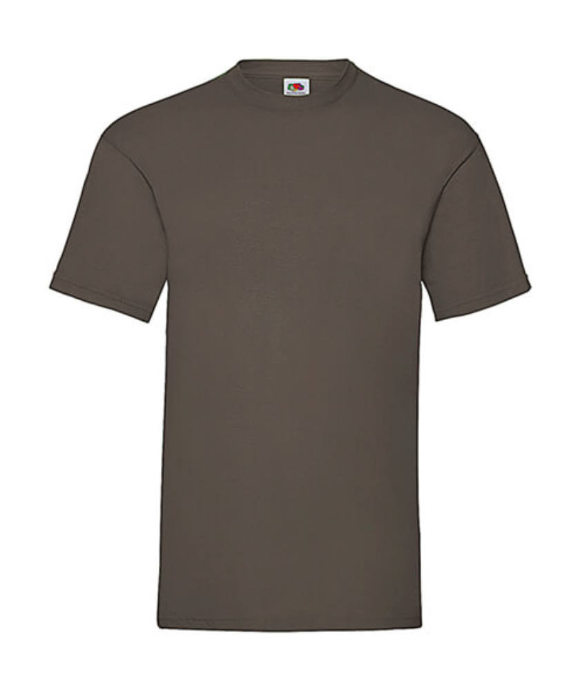 Csomag akciós póló (minimum 5 db) Férfi póló Rövid ujjú Fruit of the Loom Valueweight Tee - 3XL , Csokoládébarna