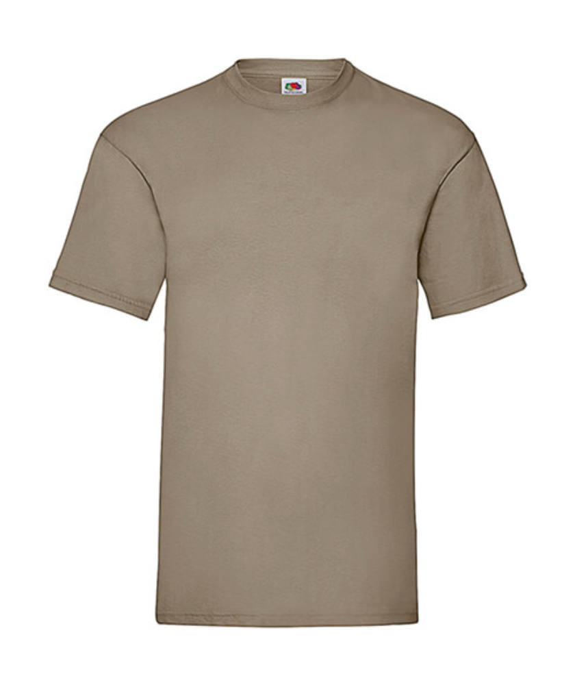 Csomag akciós póló (minimum 5 db) Férfi póló Rövid ujjú Fruit of the Loom Valueweight Tee - 3XL , Khaki