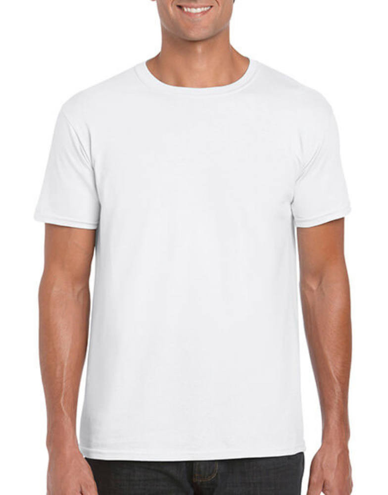 Férfi póló Rövid ujjú Gildan Softstyle Ring Spun T-Shirt - M, Fehér