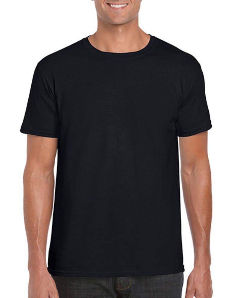 Férfi póló Rövid ujjú Gildan Softstyle Ring Spun T-Shirt - M, Fekete