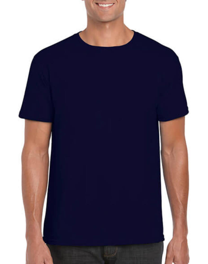 Férfi póló Rövid ujjú Gildan Softstyle Ring Spun T-Shirt - S, Sötétkék (navy)