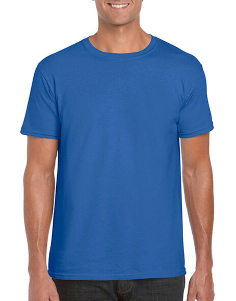 Férfi póló Rövid ujjú Gildan Softstyle Ring Spun T-Shirt - L, Királykék