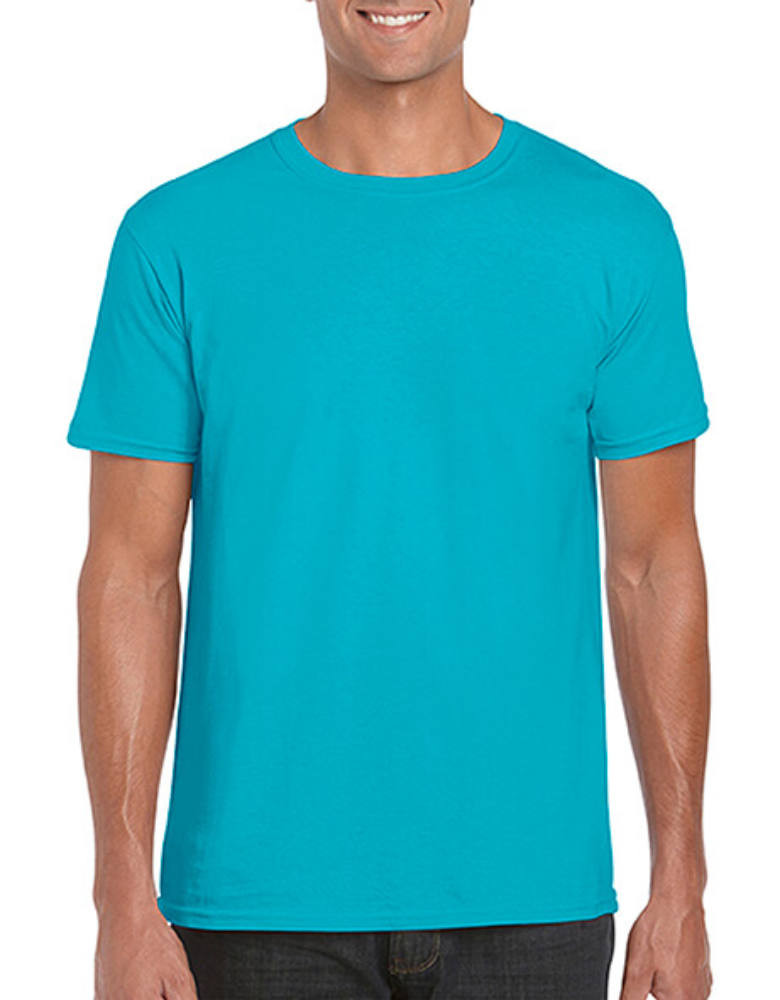 Férfi póló Rövid ujjú Gildan Softstyle Ring Spun T-Shirt - L, Tropical kék