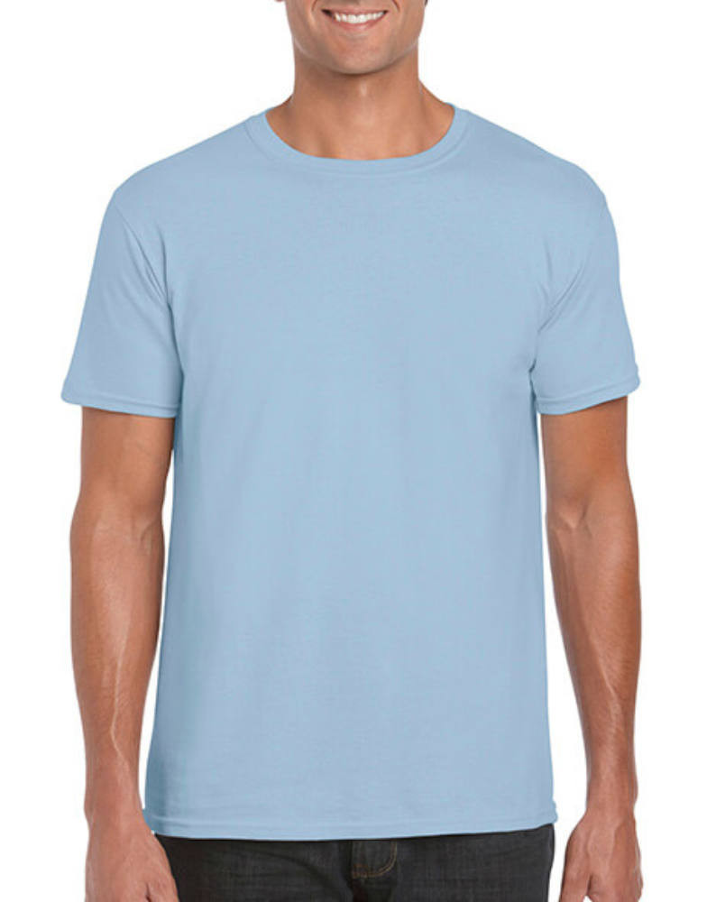 Férfi póló Rövid ujjú Gildan Softstyle Ring Spun T-Shirt - L, Világos kék