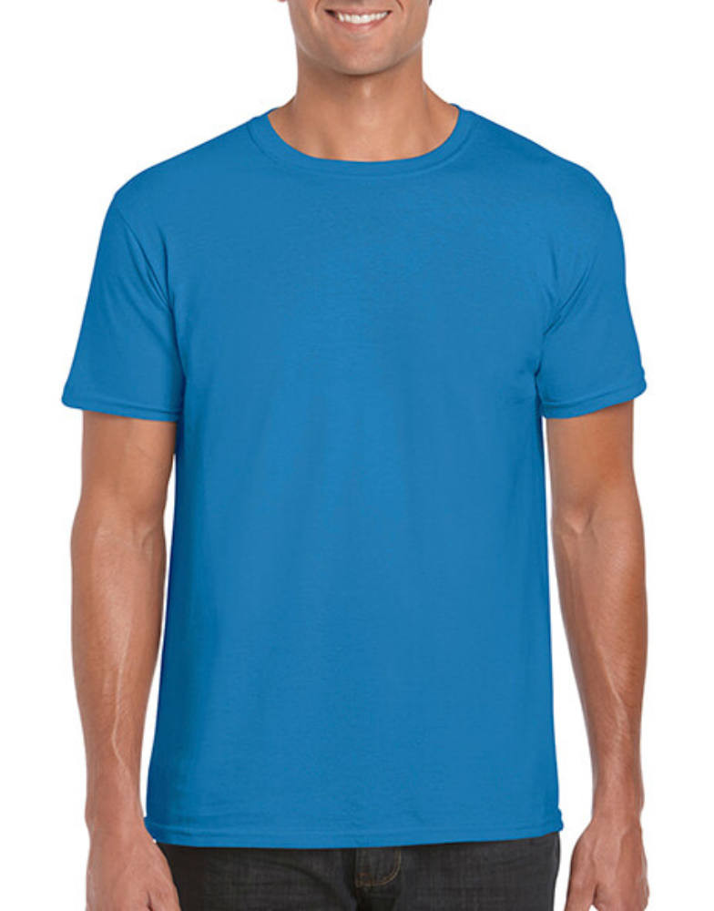 Férfi póló Rövid ujjú Gildan Softstyle Ring Spun T-Shirt - L, Zafírkék