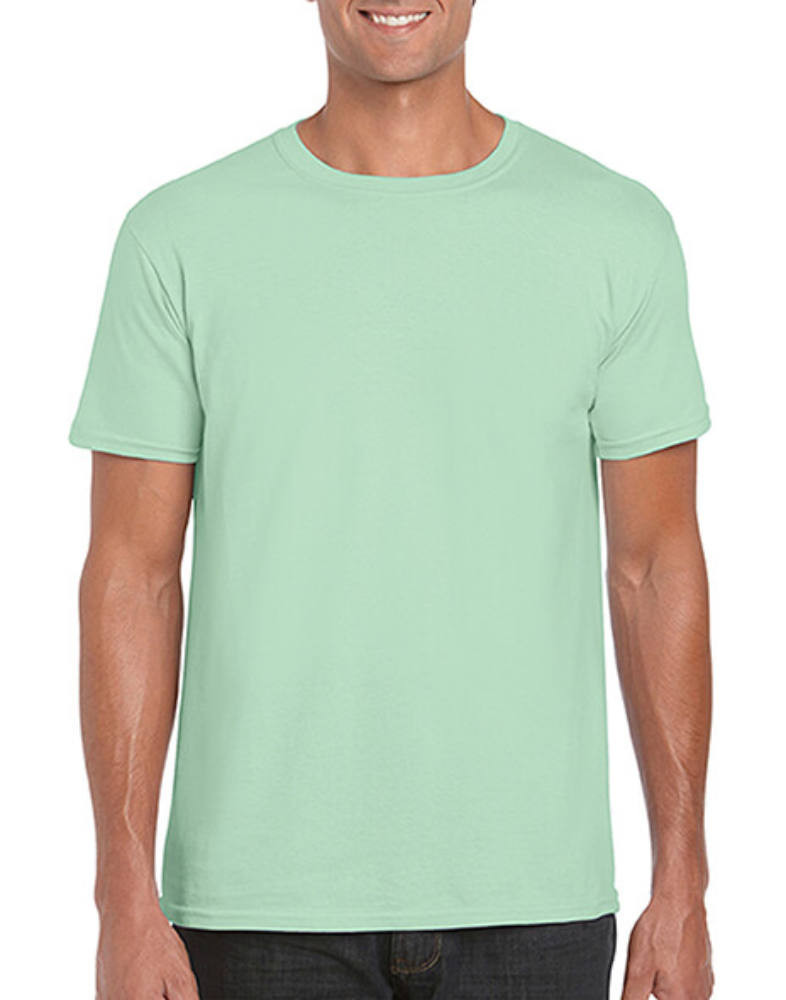 Férfi póló Rövid ujjú Gildan Softstyle Ring Spun T-Shirt - M, Mentazöld