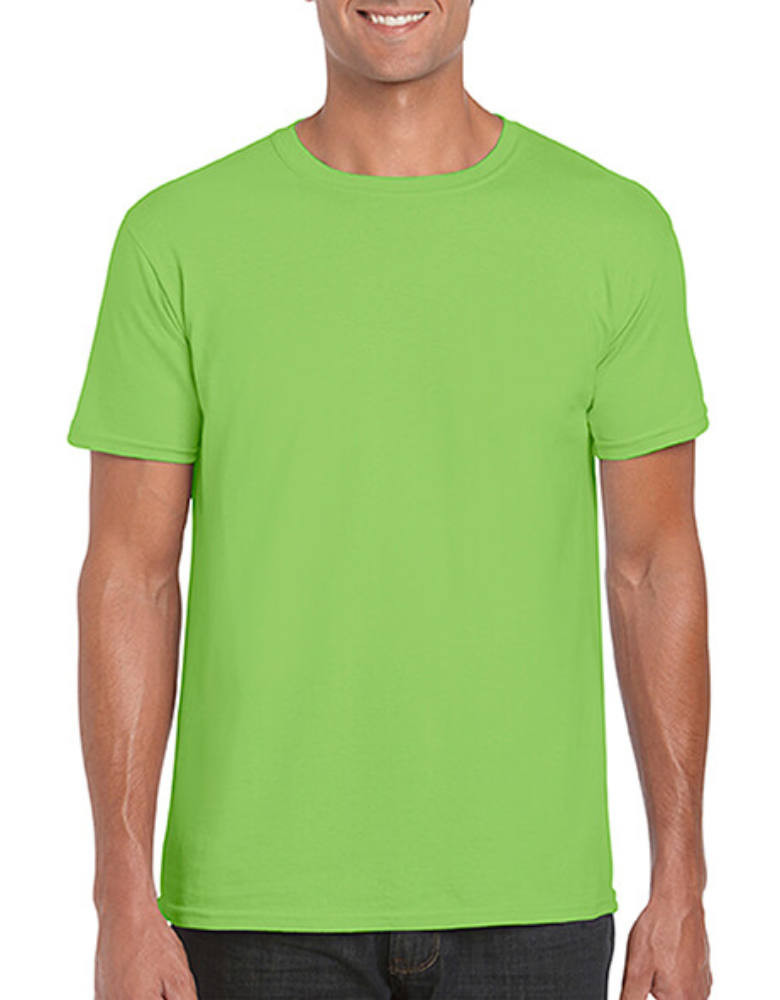 Férfi póló Rövid ujjú Gildan Softstyle Ring Spun T-Shirt - 2XL, Lime