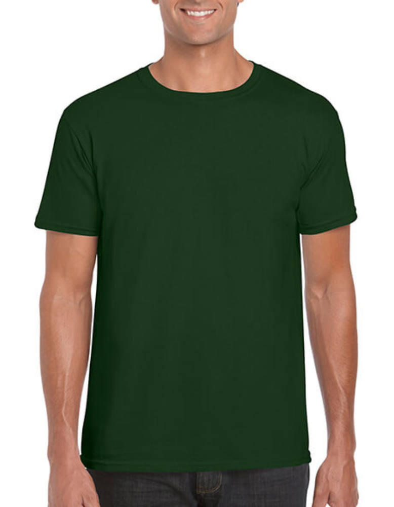 Férfi póló Rövid ujjú Gildan Softstyle Ring Spun T-Shirt - 2XL, Sötétzöld