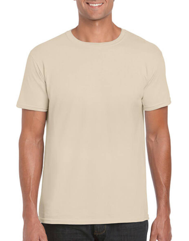 Férfi póló Rövid ujjú Gildan Softstyle Ring Spun T-Shirt - M, Homokbarna