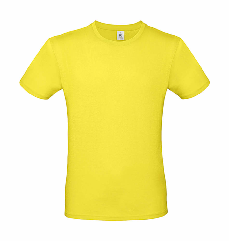 Csomag akciós póló (minimum 5 db) Férfi rövid ujjú póló B&C #E150 T-Shirt -L, Napsárga