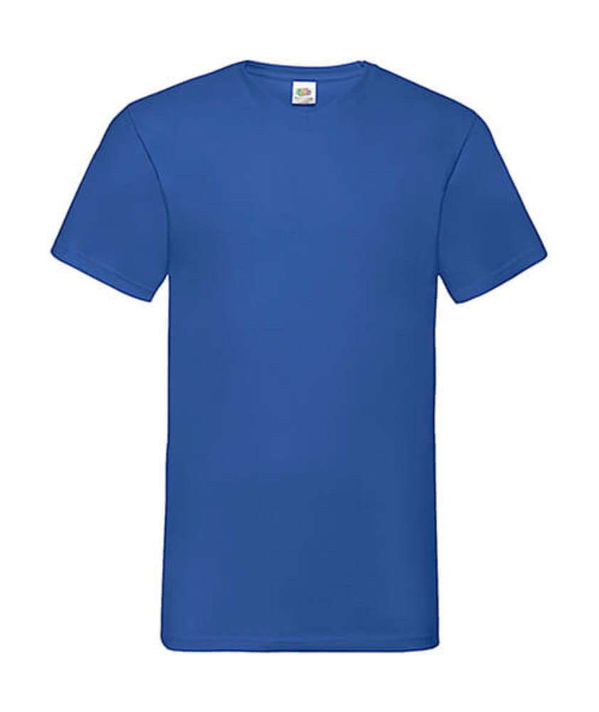 Férfi póló Rövid ujjú Fruit of the Loom Valueweight V-Neck-Tee - 3XL, Királykék