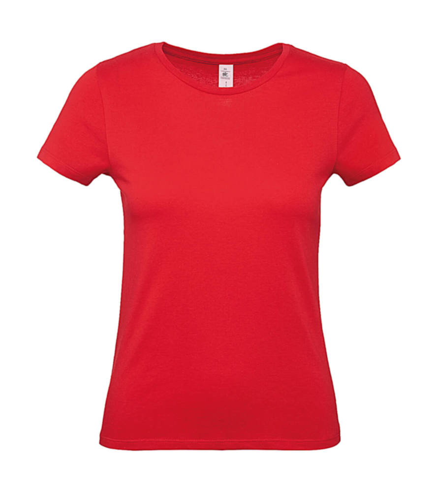 Csomag akciós póló (minimum 5 db) Női rövid ujjú póló B&C #E150 /women T-Shirt -3XL, Piros