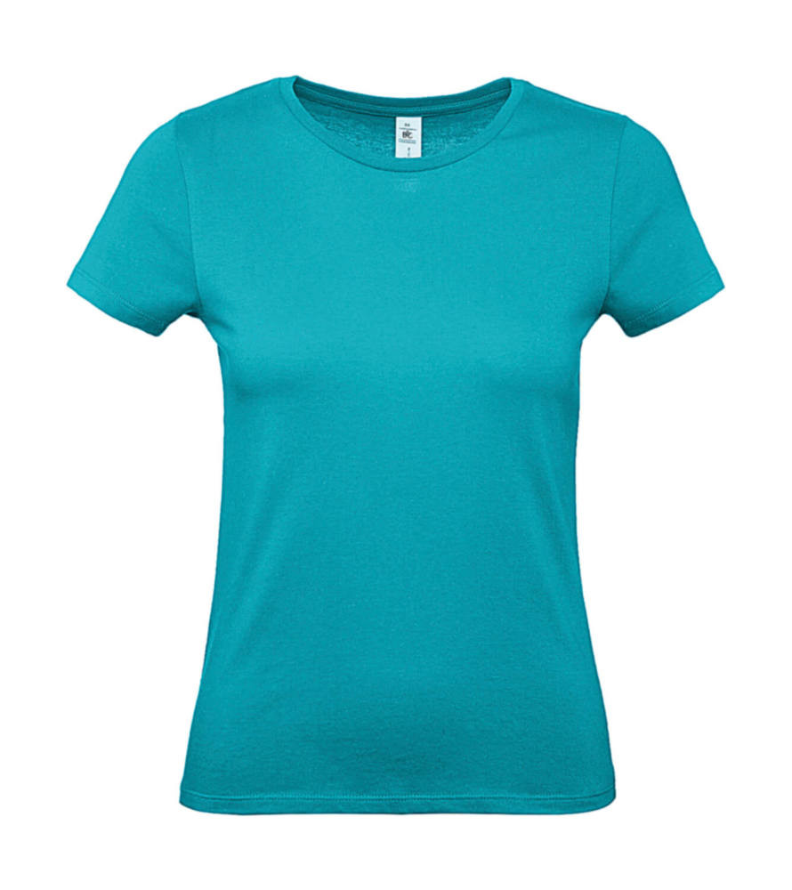 Női rövid ujjú póló B&C #E150 /women T-Shirt -M, Igazi türkizkék
