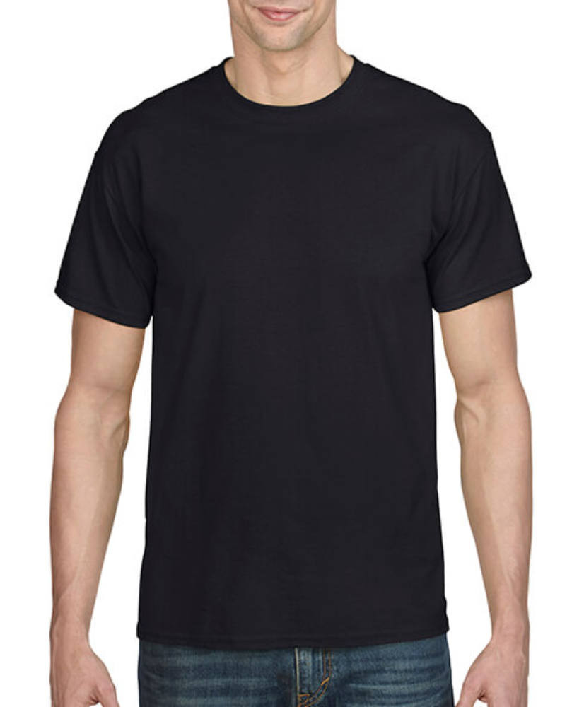 Férfi póló Rövid ujjú Gildan DryBlend Adult T-Shirt - L, Fekete