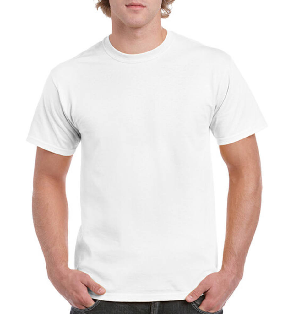 Férfi póló Rövid ujjú Gildan Heavy Cotton Adult T-Shirt - M, Fehér