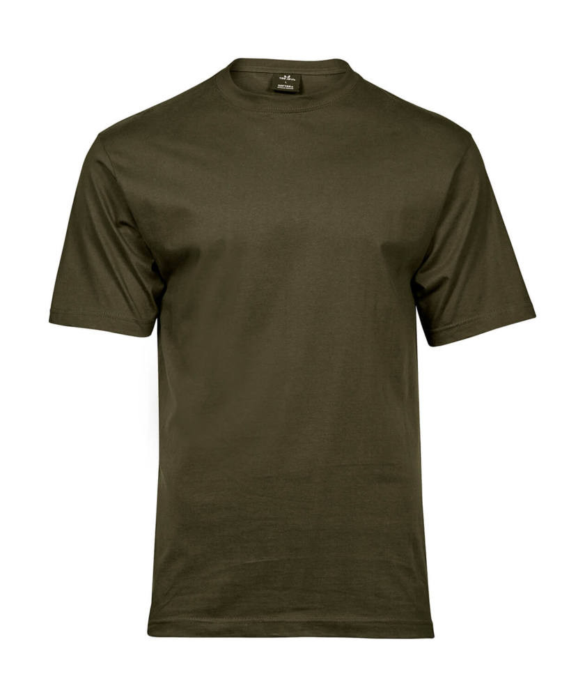 Férfi rövid ujjú póló Tee Jays Sof Tee -2XL, Oliva zöld