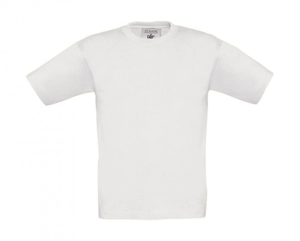 Csomag akciós póló (minimum 3 db) Gyerek rövid ujjú póló B and C Exact 190/kids T-Shirt 9/11 (134/146), Fehér