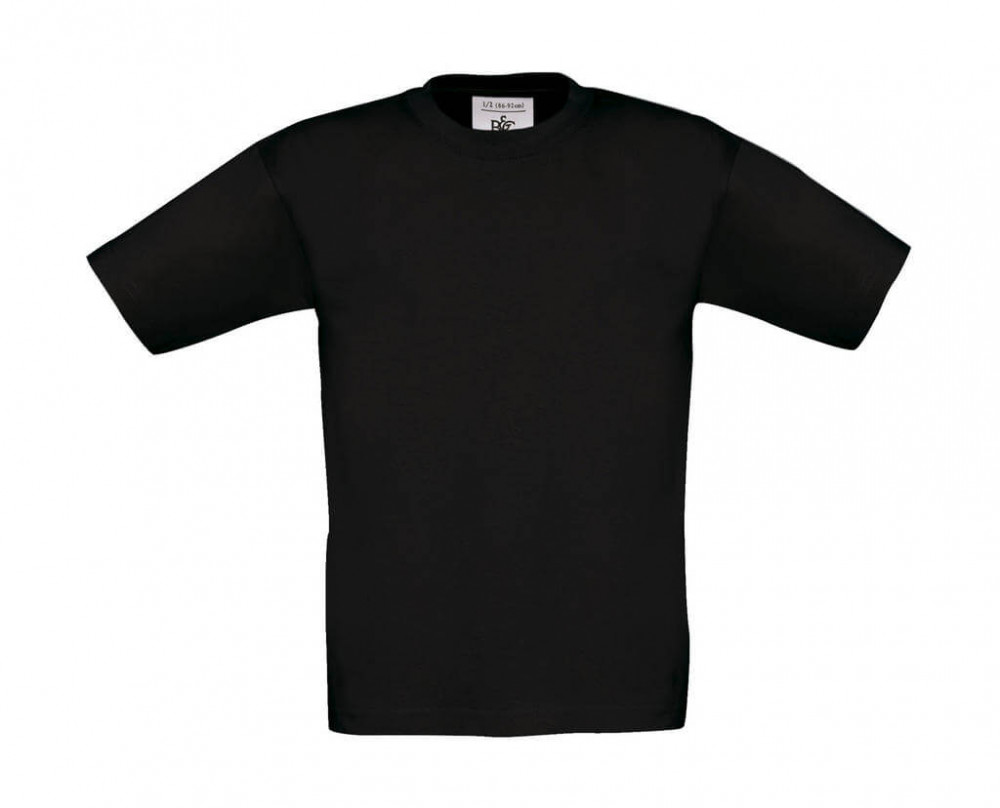 Csomag akciós póló (minimum 3 db) Gyerek rövid ujjú póló B and C Exact 190/kids T-Shirt 3/4 (98/104), Fekete