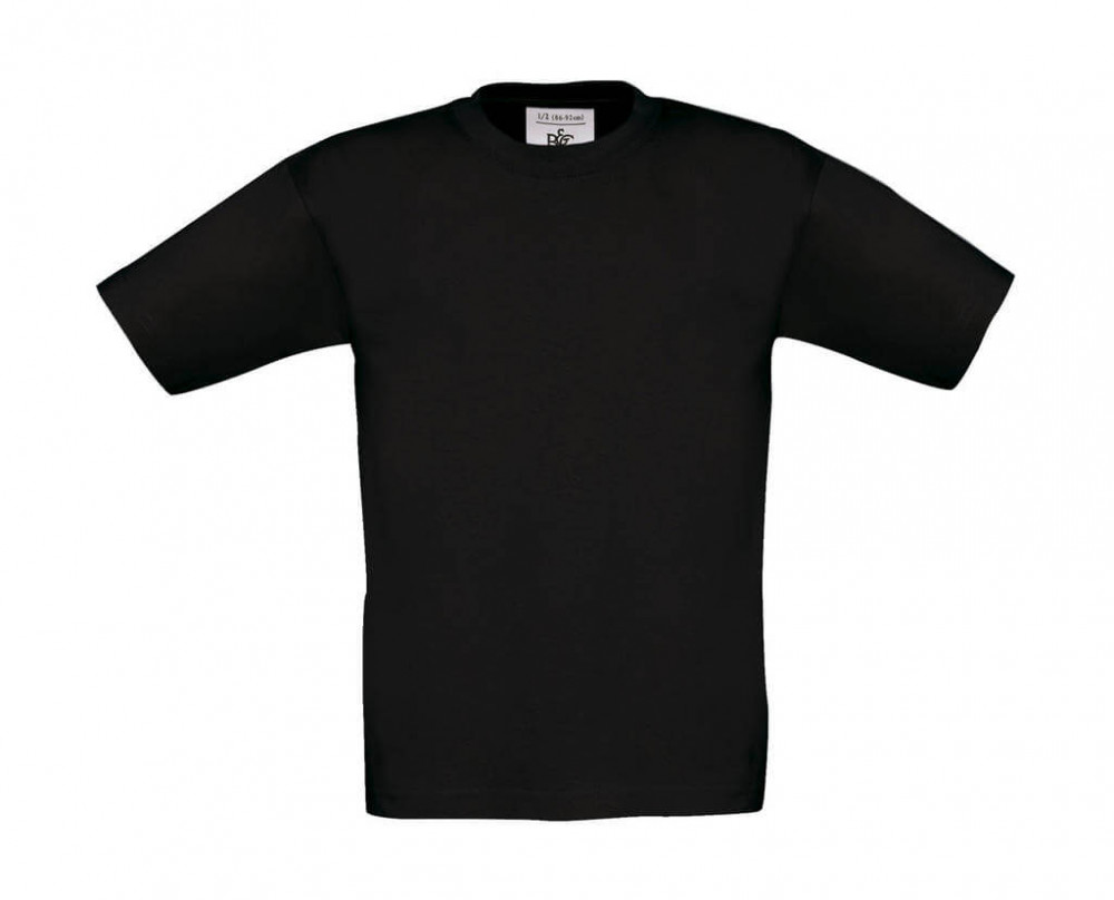 Csomag akciós póló (minimum 3 db) Gyerek rövid ujjú póló B and C Exact 190/kids T-Shirt 5/6 (110/116), Fekete