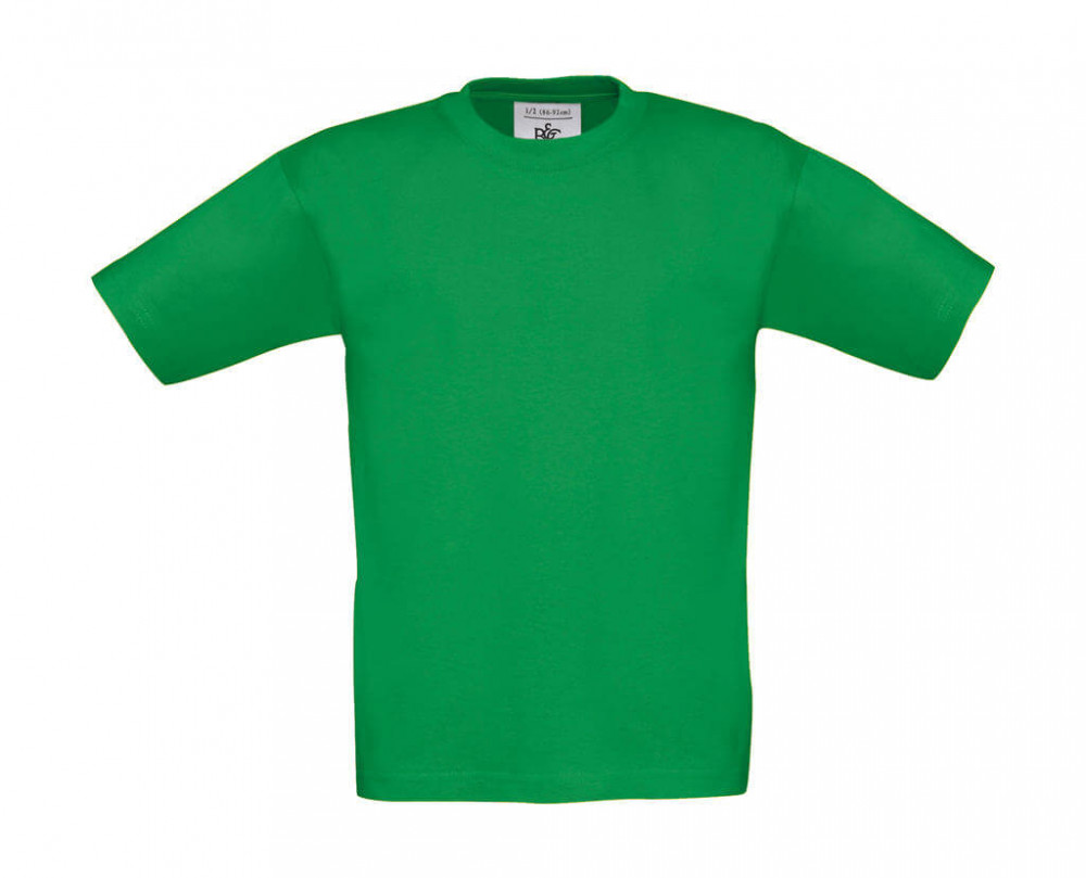 Csomag akciós póló (minimum 3 db) Gyerek rövid ujjú póló B and C Exact 190/kids T-Shirt 3/4 (98/104), Kelly zöld