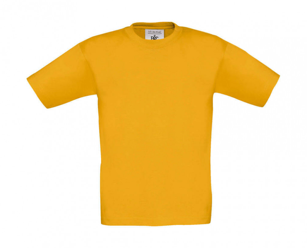 Csomag akciós póló (minimum 3 db) Gyerek rövid ujjú póló B and C Exact 190/kids T-Shirt 5/6 (110/116), Aranysárga
