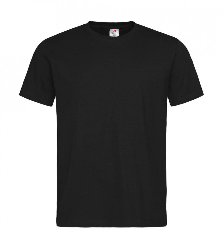 Csomag akciós póló (minimum 3 db) Férfi rövid ujjú póló Stedman Comfort-T 185 S, Opál fekete