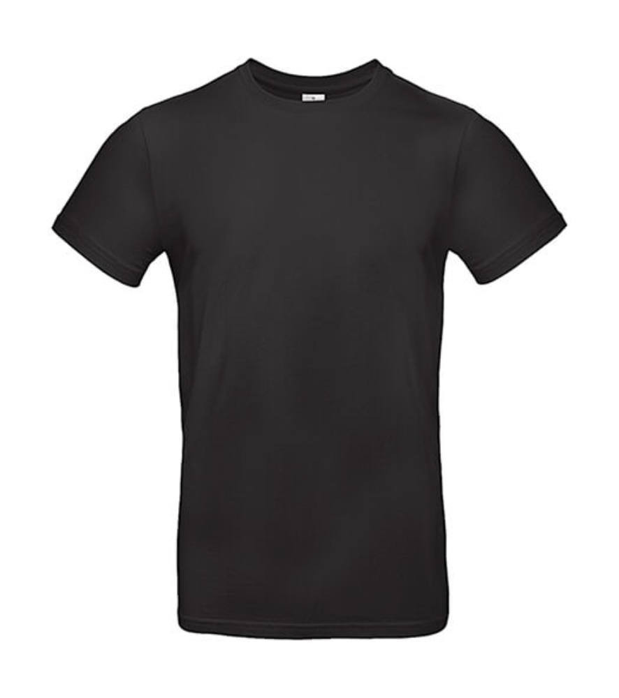 Férfi rövid ujjú póló B&C #E190 T-Shirt -2XL, Fekete