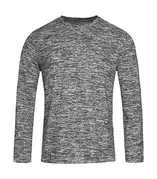 Férfi hosszú ujjú kötött felső Stedman Knit Long Sleeve 2XL, Sötét szürke Melange