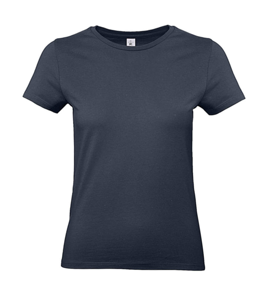 Női rövid ujjú póló B&C #E190 /women T-Shirt -3XL, Sötétkék (navy)