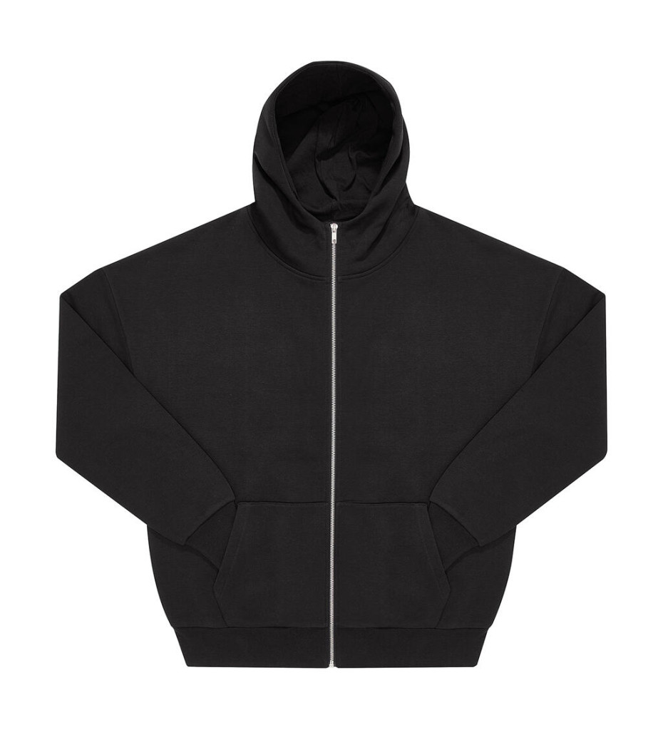 B and C Influence Zip Hood WG003 Black S