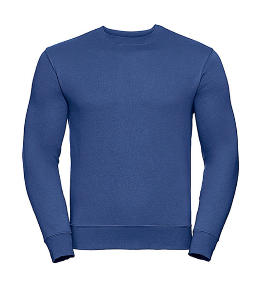Férfi pulóver hosszú ujjú Russell Europe Authentic Set-In Sweatshirt - 2XL, Világos királykék