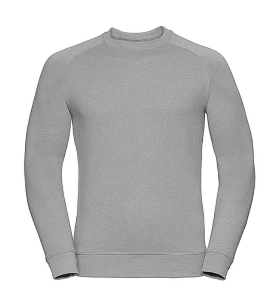 Férfi pulóver hosszú ujjú Russell Europe Men's HD Raglan Sweat - XS, Silver Marl Férfi pulóver hosszú ujjú Russell Europe Men's HD Raglan Sweat - XS, Silver Marl